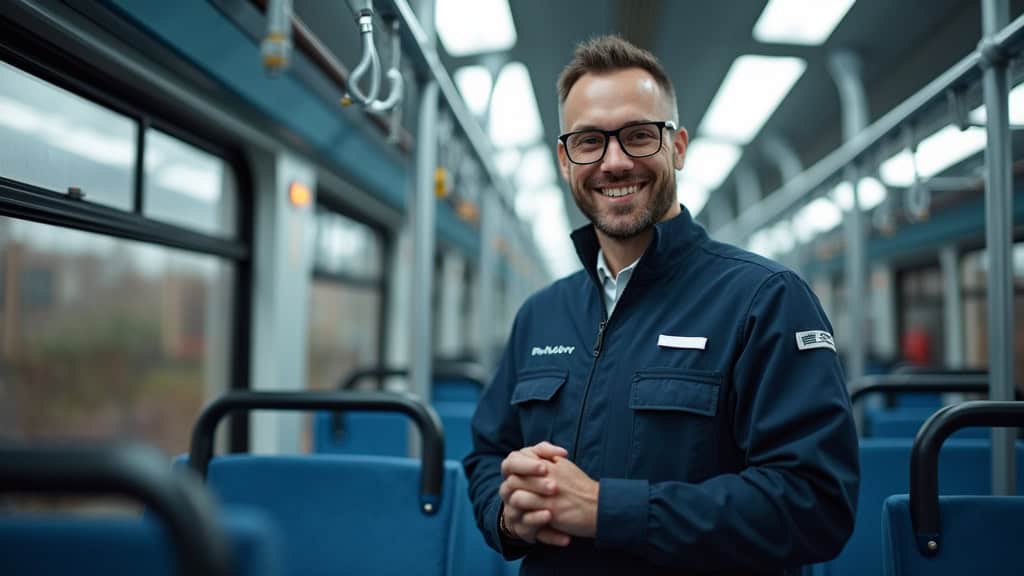 Technicien en train d