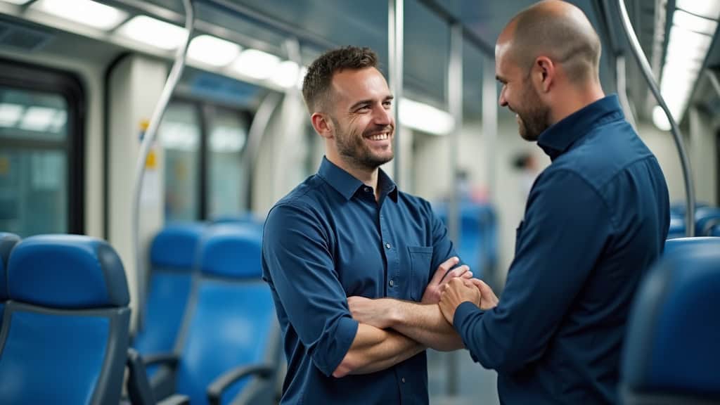 Technicien en train d