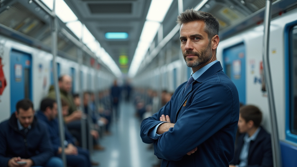 Technicien en train d