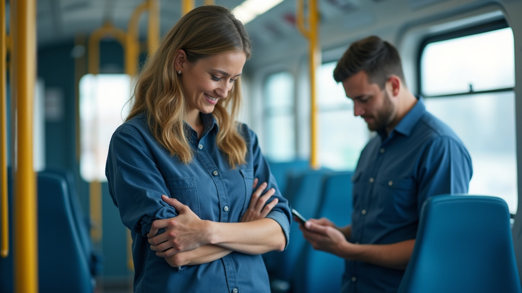 Technicien en train d