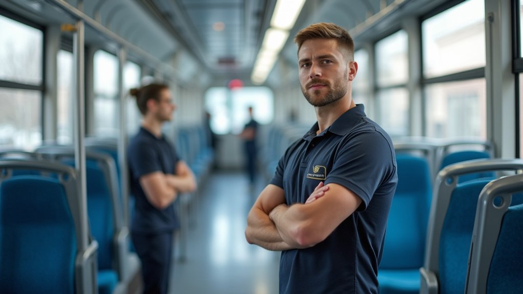 Technicien en train d