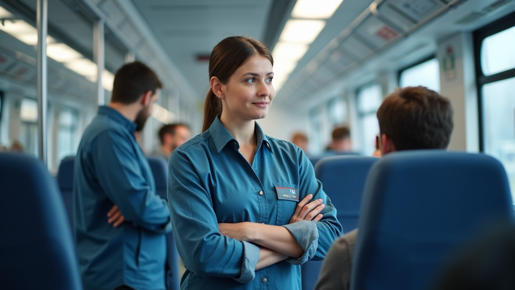 Technicien en train d