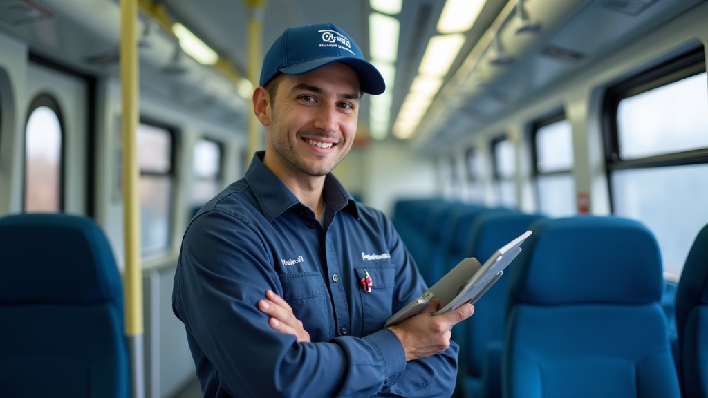 Technicien en train d