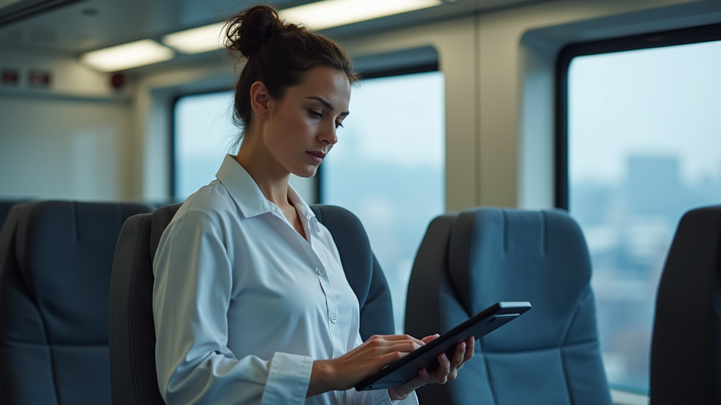 Technicien en train d