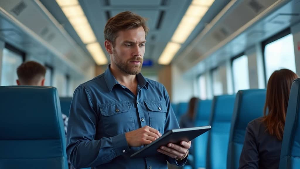 Technicien professionnel en train d