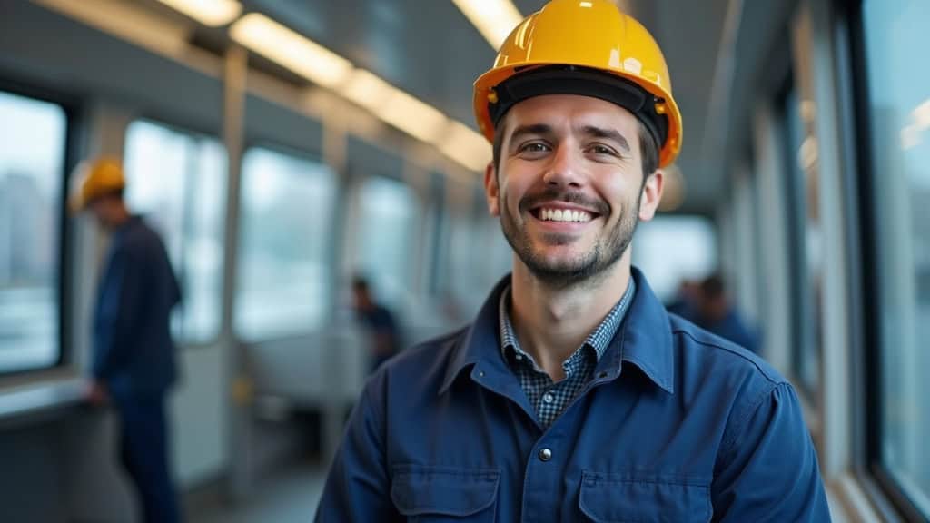 Technicien professionnel en train d