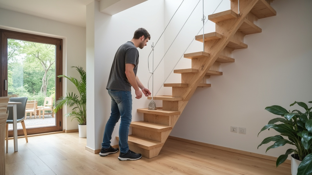 Utilisateur utilisant un monte-escalier dans une maison à Tacoignières