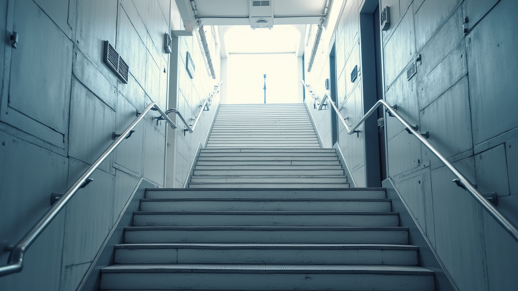 Vue rapprochée des capteurs de sécurité sur un monte escalier