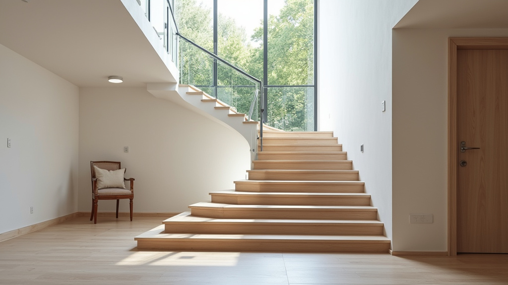 Appareil replié laissant le passage libre dans un escalier à Corseul