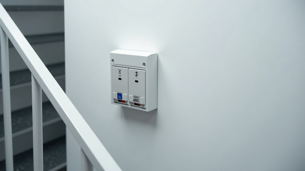 Batterie de secours intégrée à un monte-escalier, fonctionnant en cas de coupure de courant