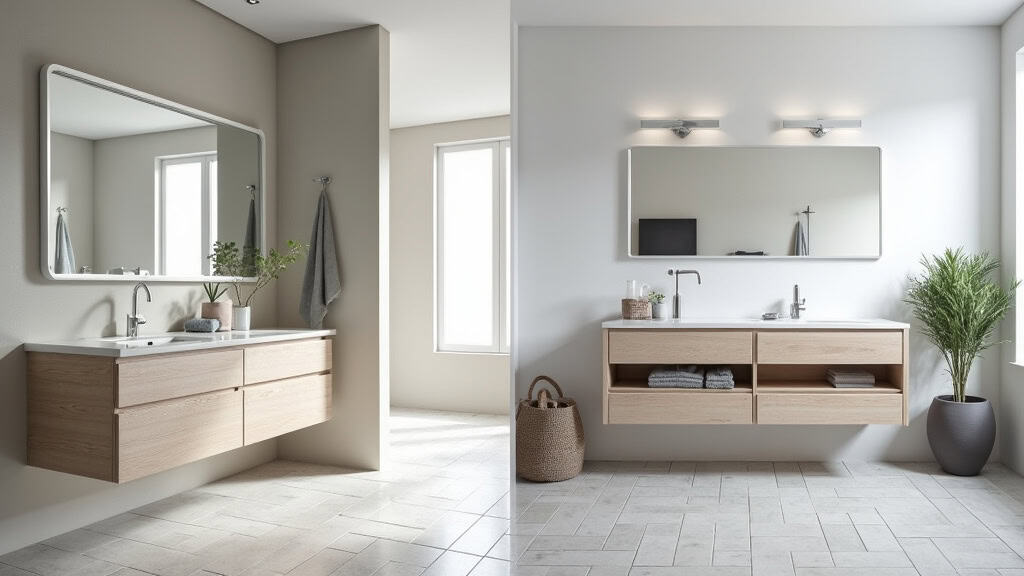 Comparaison avant et après installation d