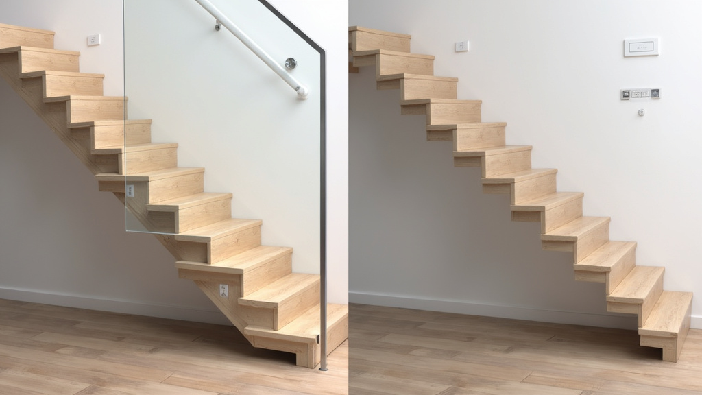 Comparaison avant et après installation d’un monte-escalier à Dembeni