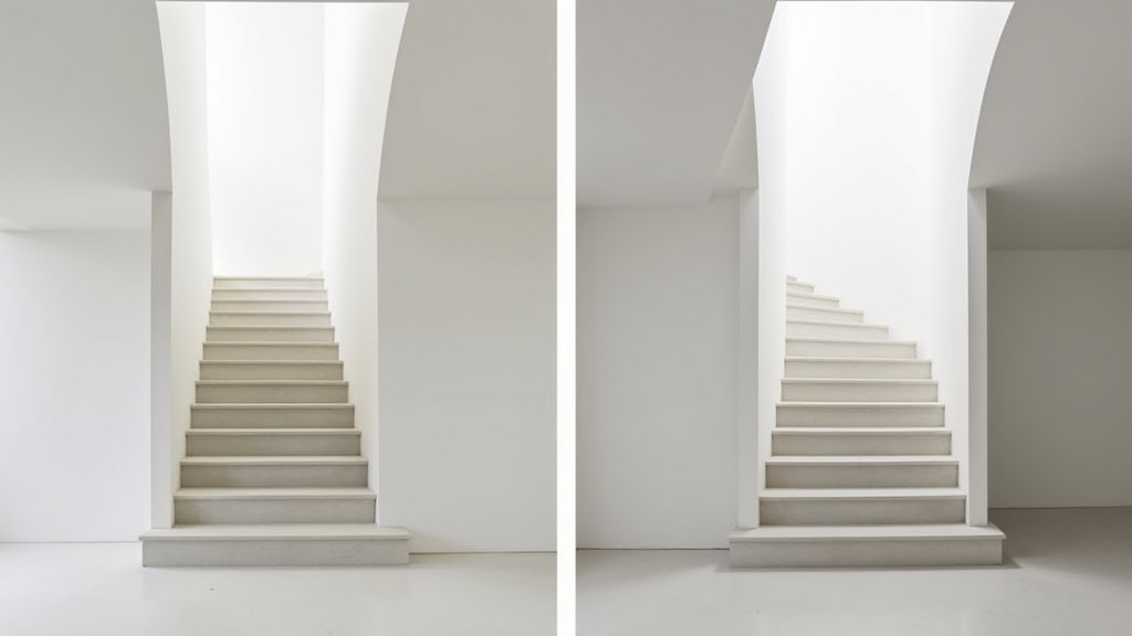 Comparaison entre deux modèles de monte-escalier dans un salon à Mons-en-Barœul