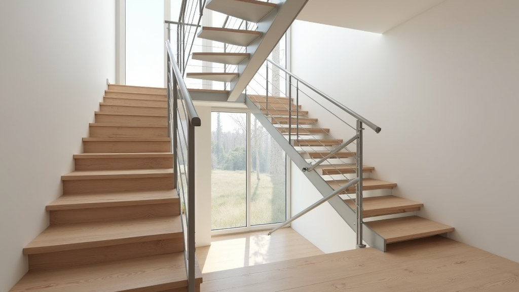 Comparaison entre un monte-escalier droit et un modèle tournant installés dans des maisons de la Haute-Loire
