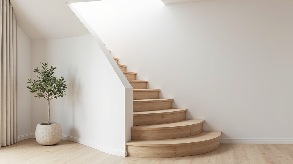 Comparaison entre un monte-escalier droit et un monte-escalier courbe installé dans une maison