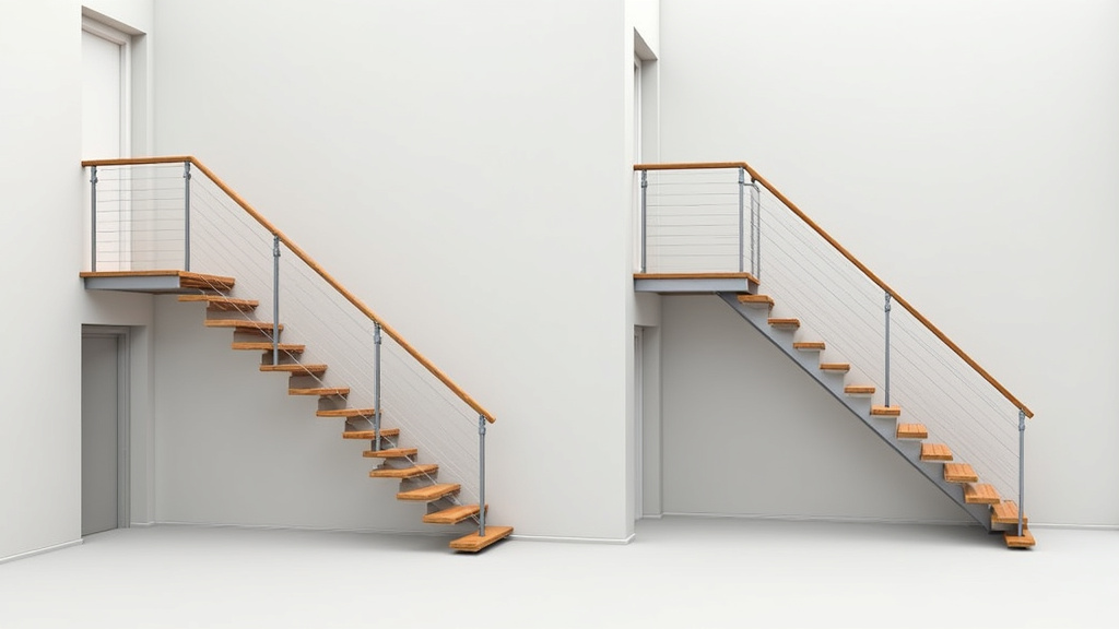 Comparaison entre un monte-escalier droit et un monte-escalier tournant installés
