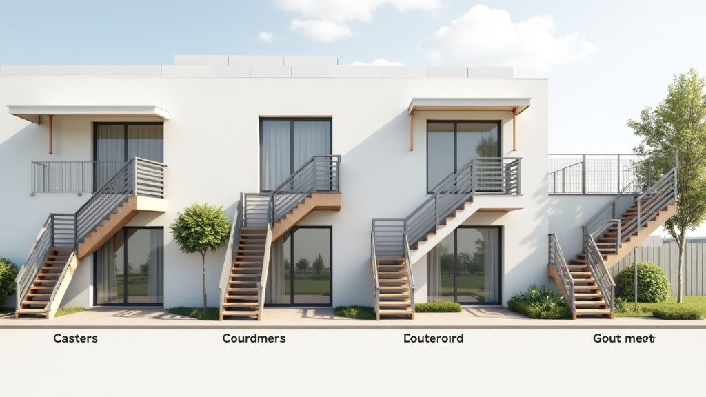 Comparaison visuelle de différents modèles de monte-escaliers installés à Courcelles-sur-Seine