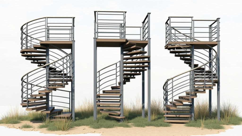 Comparaison visuelle des différents types de monte-escaliers installés à Labastide-Saint-Sernin