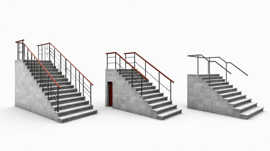 Comparatif visuel des différents modèles de monte-escaliers disponibles à Faremoutiers : droit, tournant, extérieur et debout