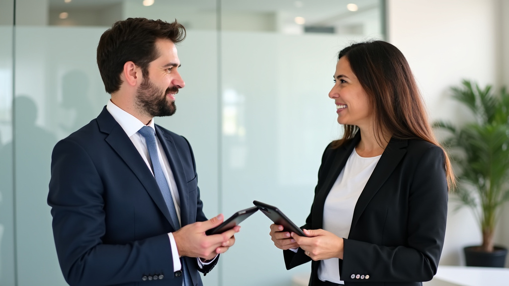 Conseiller Stannah en discussion avec un client dans un point conseil à Rennes