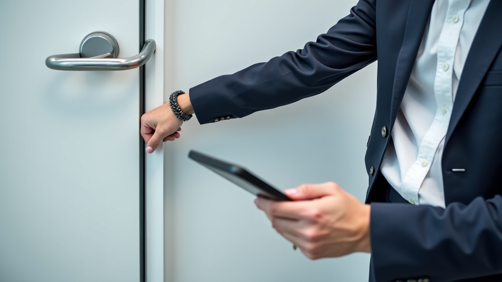 Conseiller Stannah réalisant une étude d