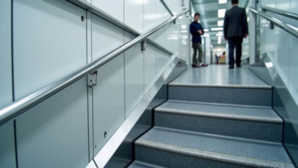 Détail du siège d’un monte-escalier avec télécommande, accoudoirs et ceinture de sécurité