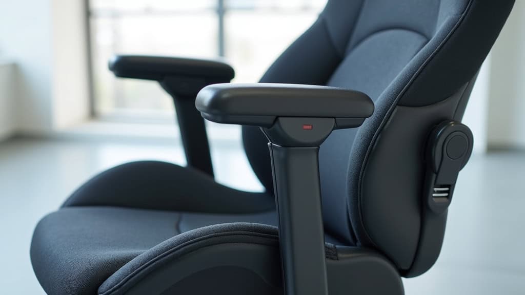 Détail du siège ergonomique d