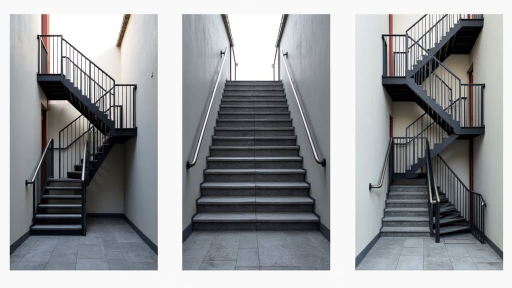 Différents types de monte-escaliers installés à Berné : droit, tournant et extérieur