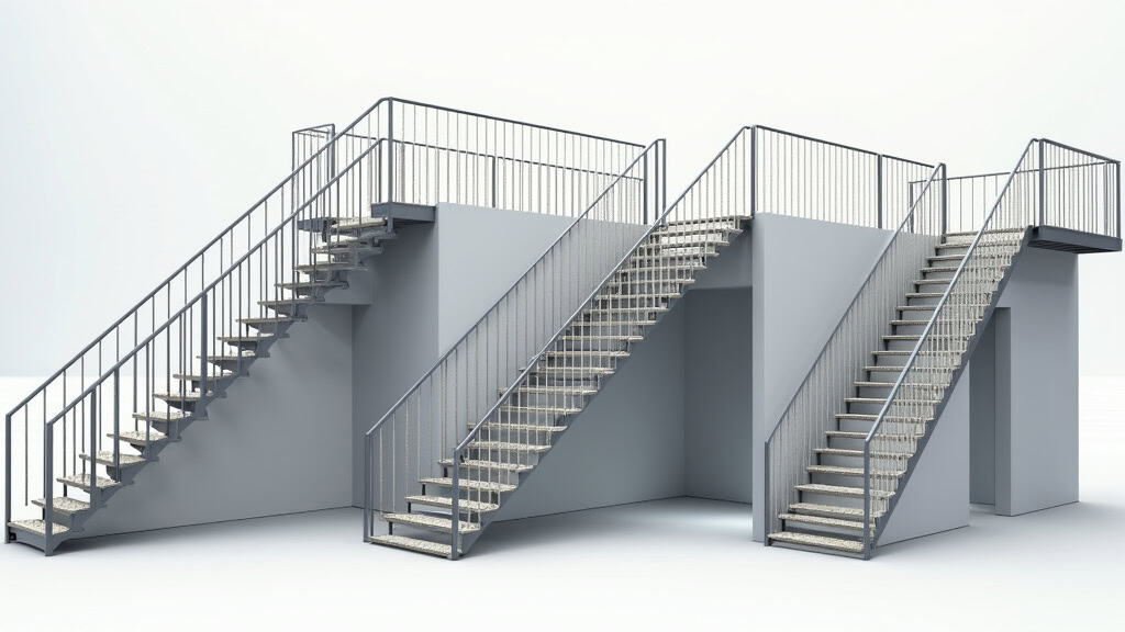 Différents types de monte-escaliers installés à Entrange : droit, tournant et plateforme
