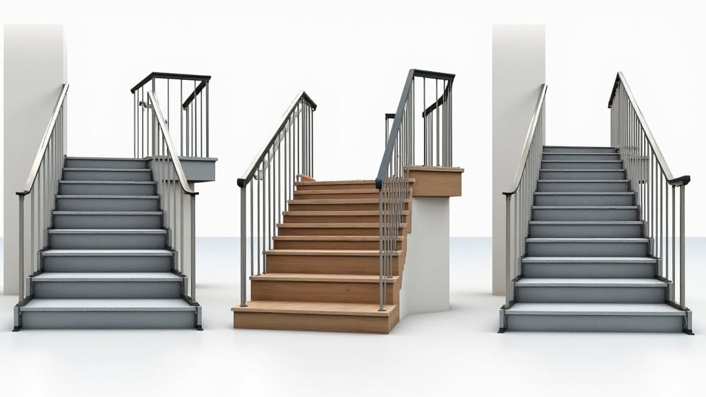 Différents types de monte-escaliers installés à Longuenée-en-Anjou : droit, tournant et extérieur