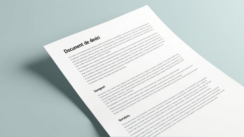 Document de devis pour l