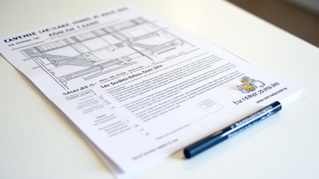 Document et crayon illustrant les aides financières pour monte-escalier à Villeneuve-sur-Aisne