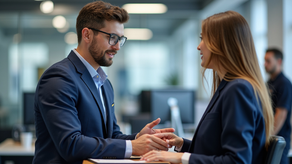 Échange entre un technicien et un client à Missillac lors d