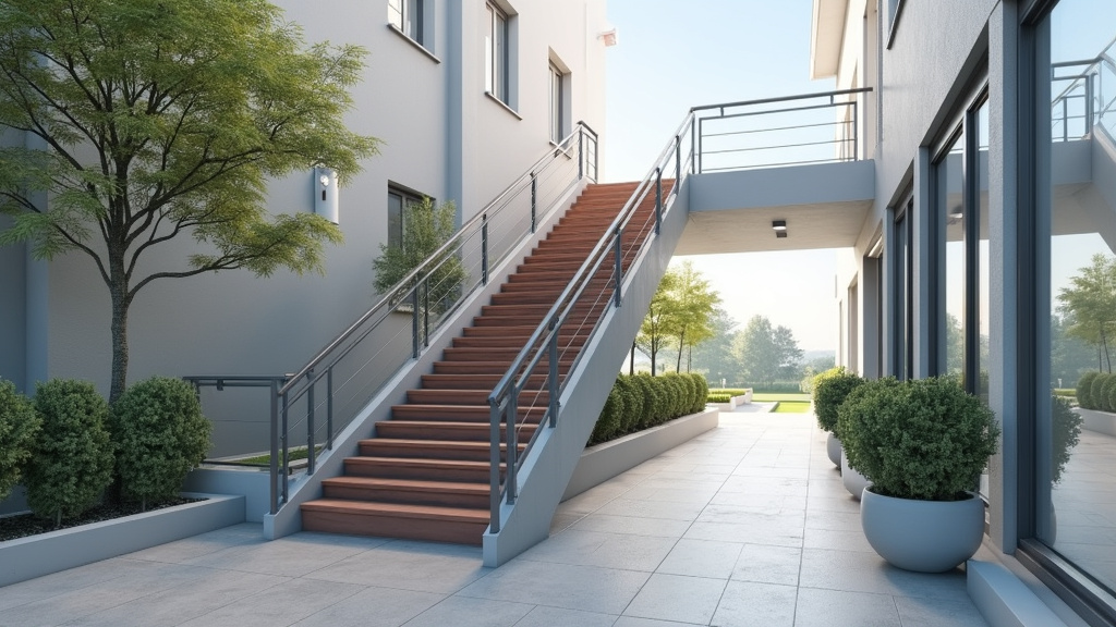 Entreprise d’installation de monte-escalier à Cenon en train de poser un rail