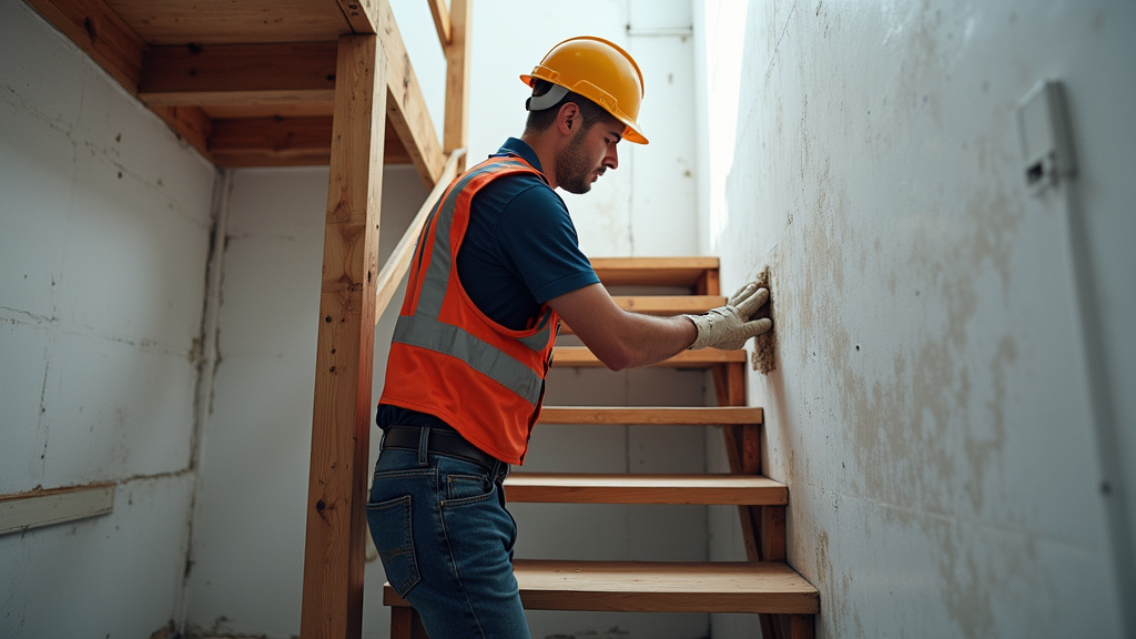 Entretien d’un monte-escalier par un technicien à Mondragon