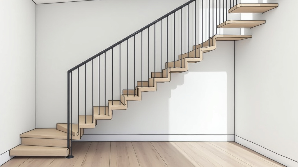 Étude technique d’un escalier par un installateur à Le Vigen