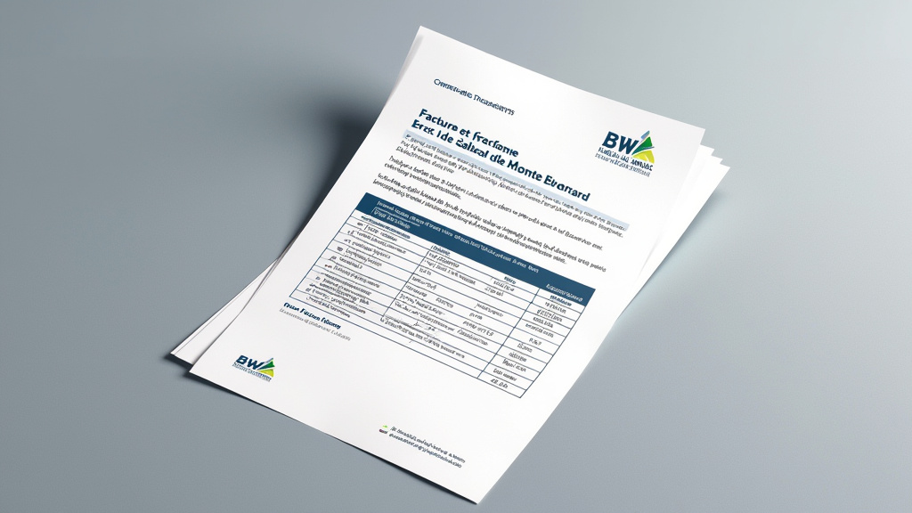 Facture et documents pour les aides financières liées à un monte-escalier à Bourg-Saint-Bernard