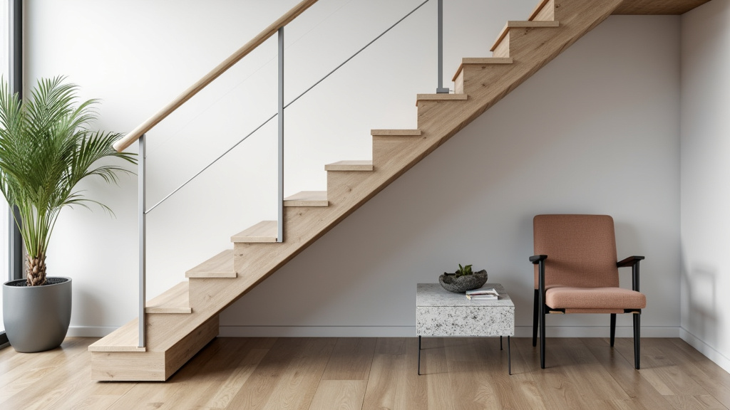 Fauteuil monte-escalier ACORN installé sur un escalier à Bressolles