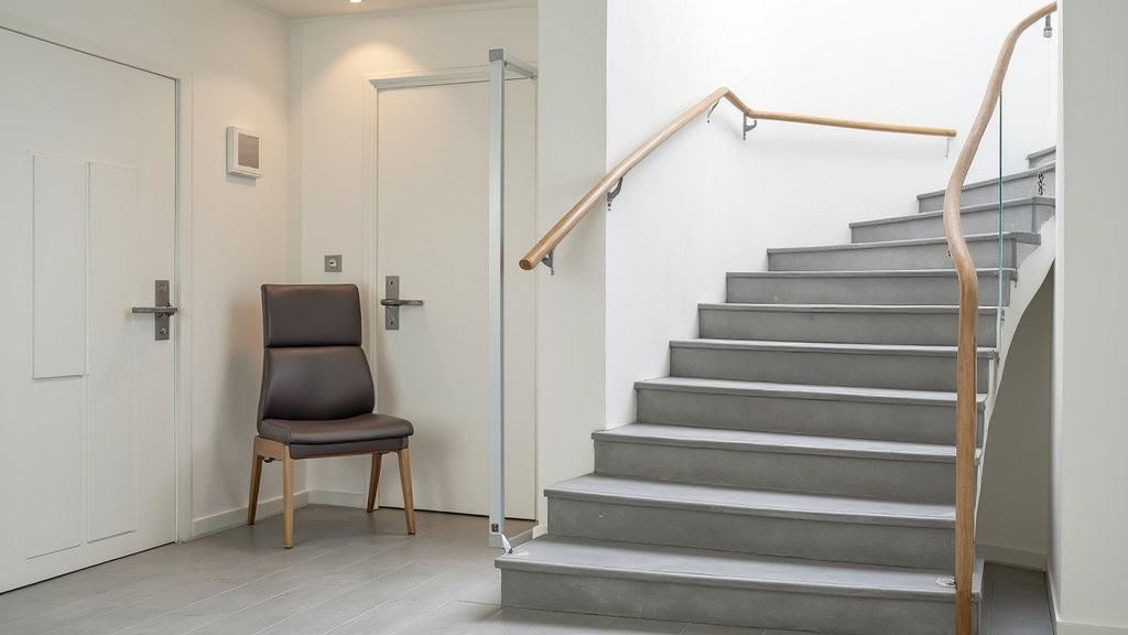 Fauteuil monte-escalier assis-debout en fonctionnement à Noizay