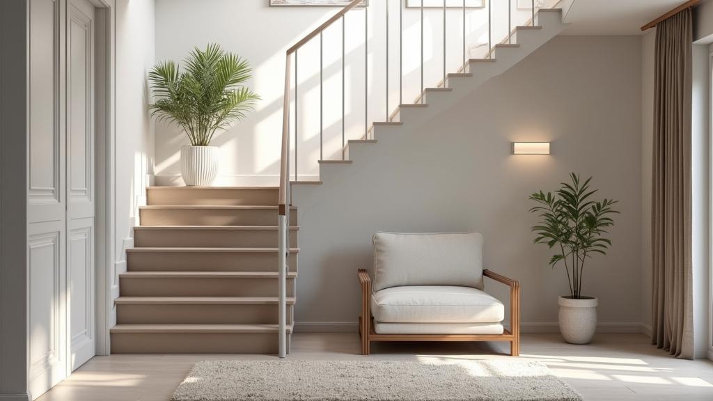 Fauteuil monte-escalier avec accoudoirs et repose-pieds à Ligné