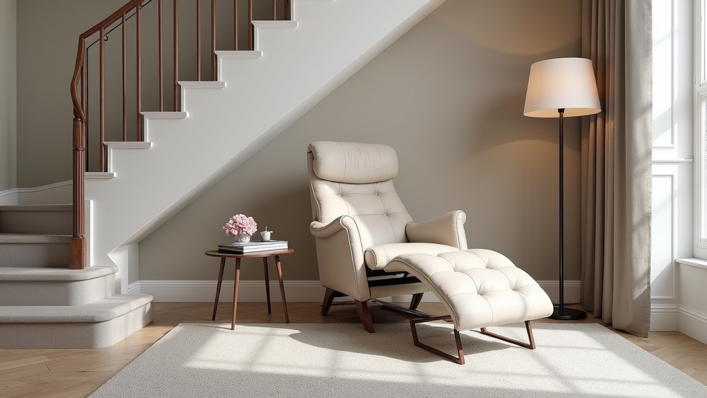 Fauteuil monte-escalier avec repose-pieds et accoudoirs rembourrés à Aveizieux