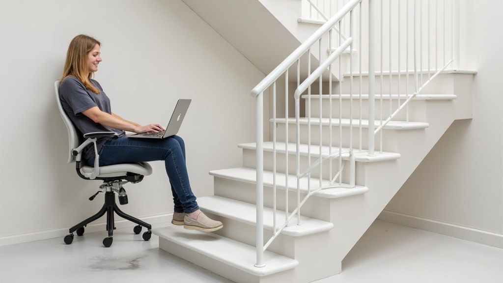 Fauteuil monte-escalier avec siège ergonomique et accoudoirs réglables à Ludon-Médoc