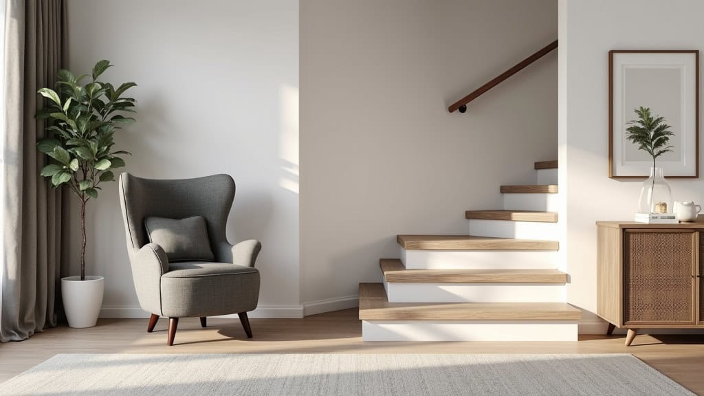 Fauteuil monte-escalier installé dans une maison à Mundolsheim