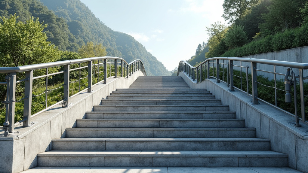 Fixation du rail d’un monte-escalier sur les marches à Peipin