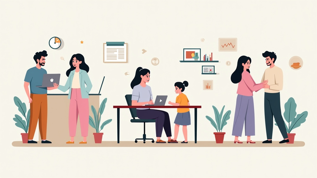 Illustration des étapes d