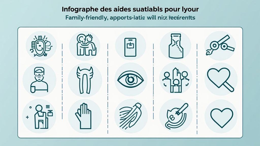 Infographie des aides disponibles pour l