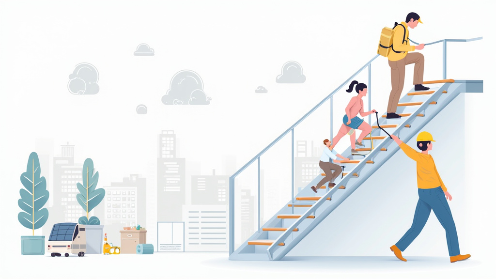 Infographie illustrant les aides financières pour l’installation d’un monte-escalier à Auchel