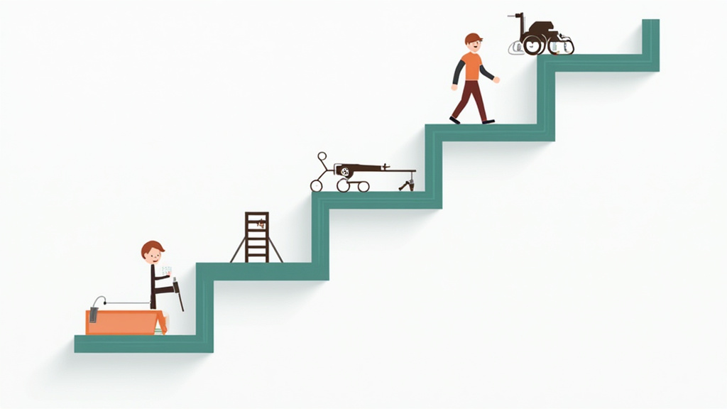 Infographie illustrant les aides financières pour un monte-escalier à Bodilis