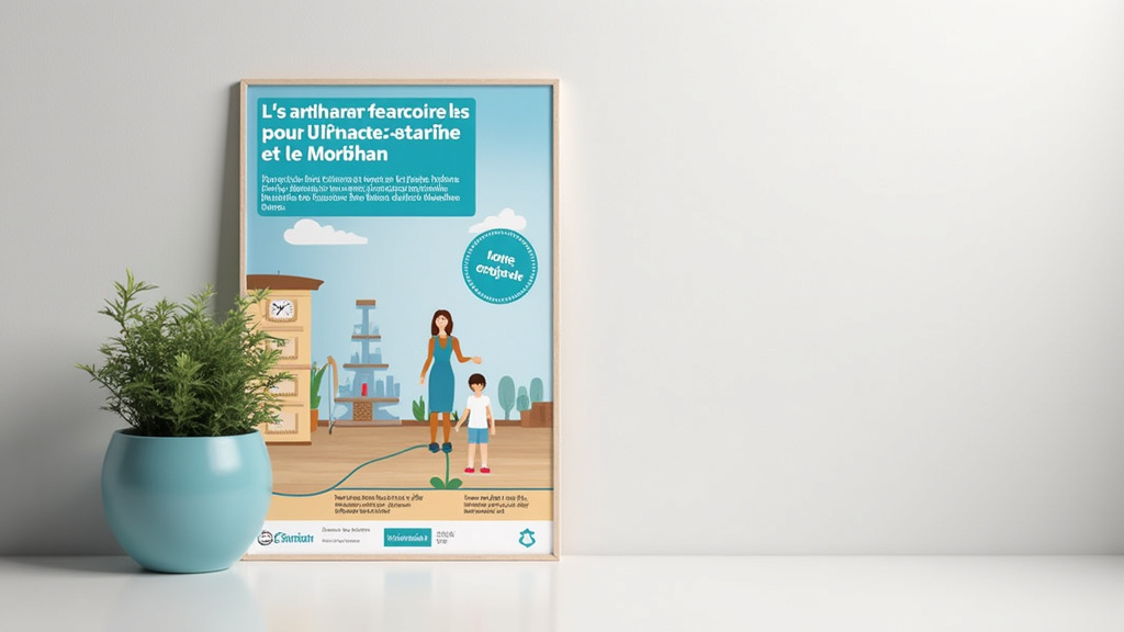 Infographie illustrant les aides financières pour un monte-escalier dans le Morbihan