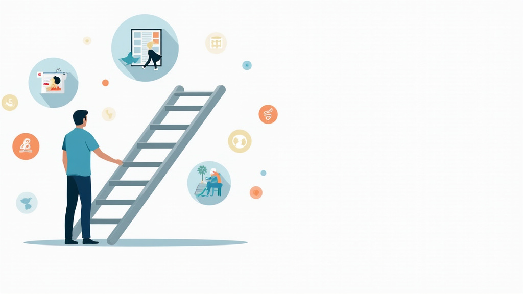 Infographie illustrant les différentes aides financières pour un monte-escalier à Noé